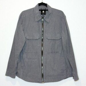 G-Star Men's Grey Zip Overshirt